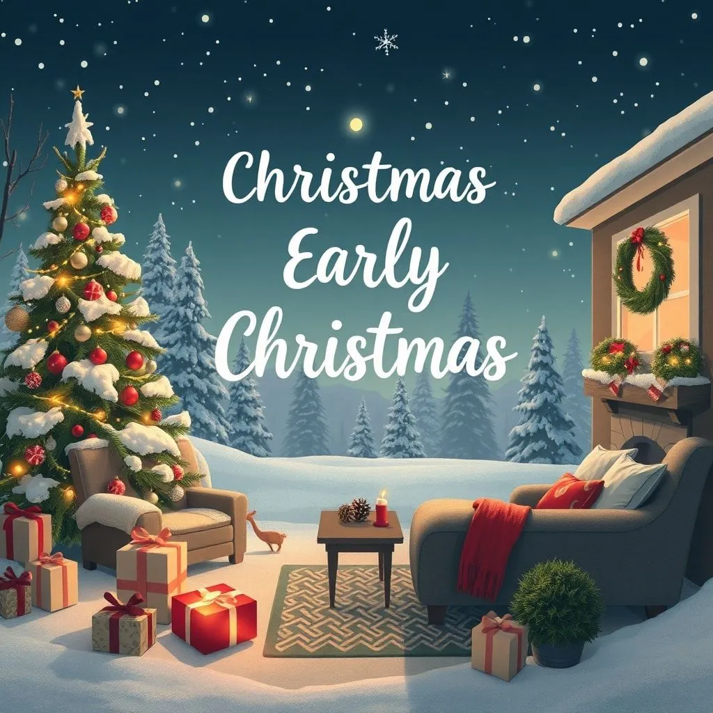 early christmas captions