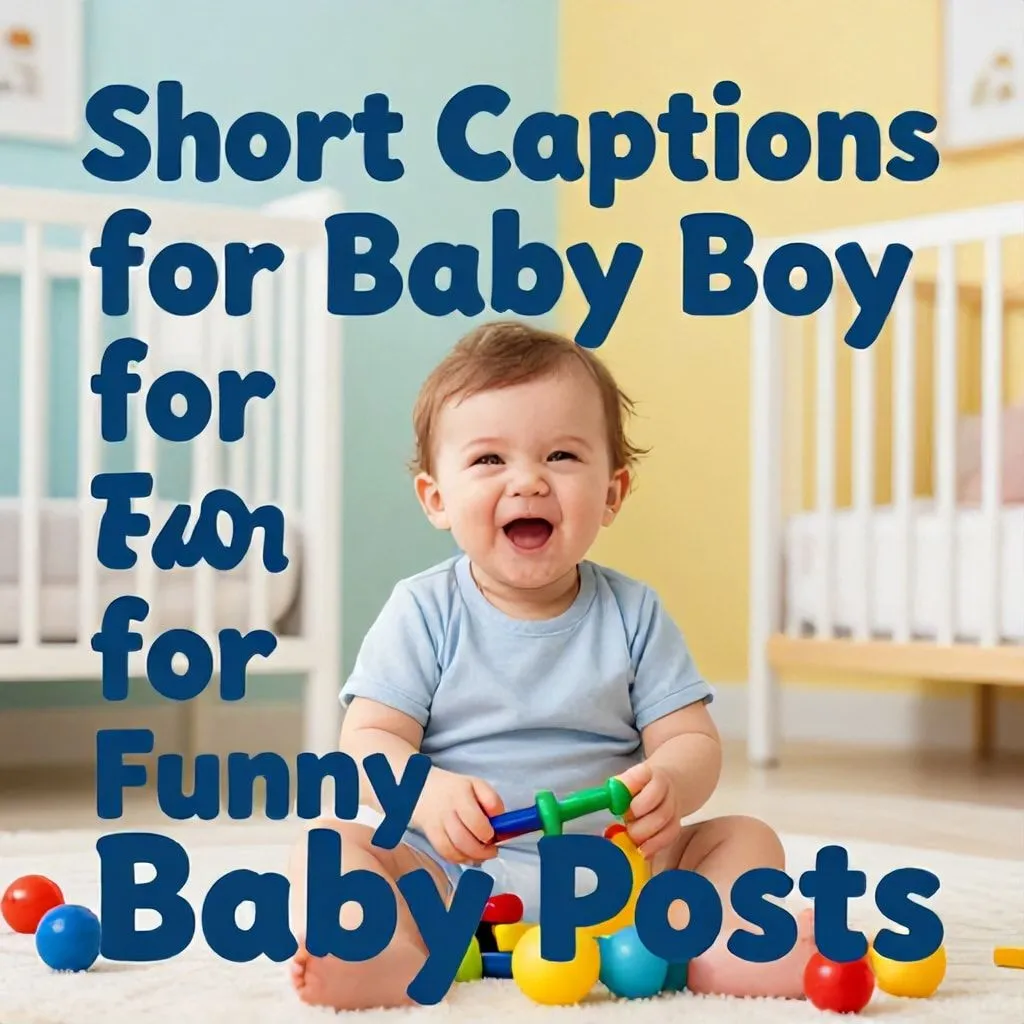 short captions for baby boy