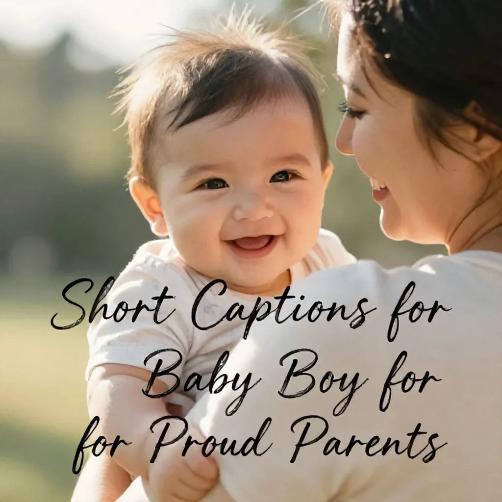 short captions for baby boy