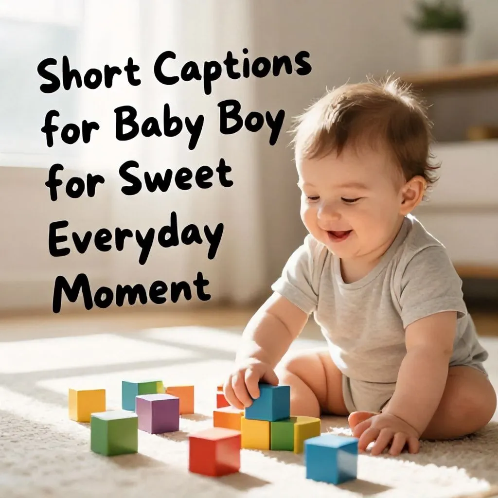 short captions for baby boy
