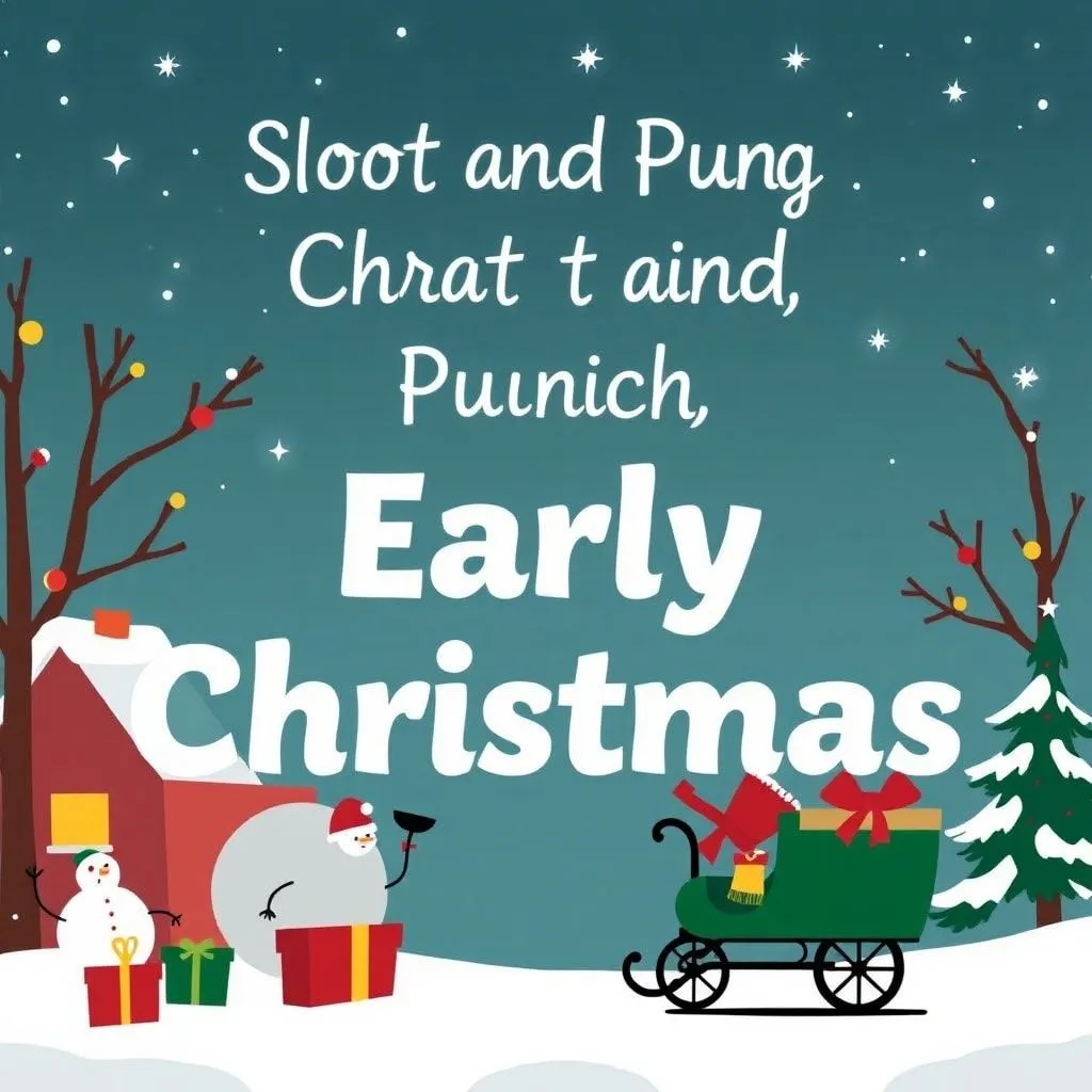 early christmas captions