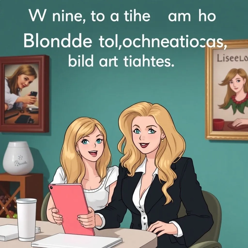 blonde captions