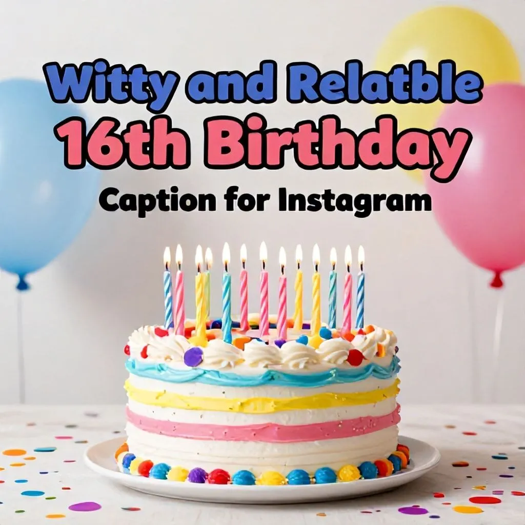 16th birthday captions
